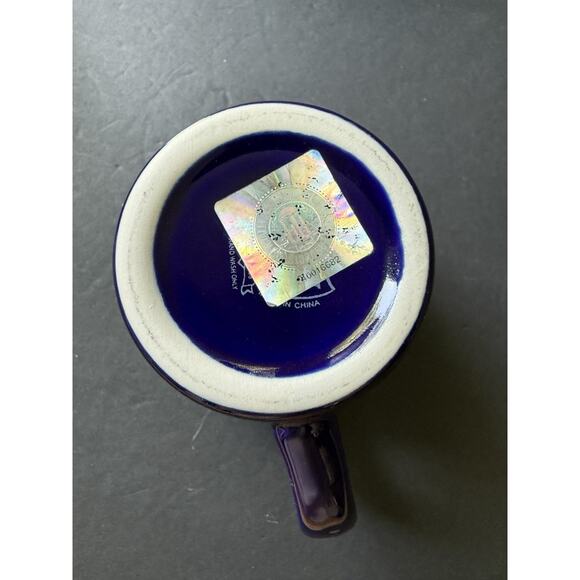 Penn State Nittany Lions NCAA Blue Bistro Ceramic Coffee Cup Mug 15 oz Preppy - Picture 6 of 8